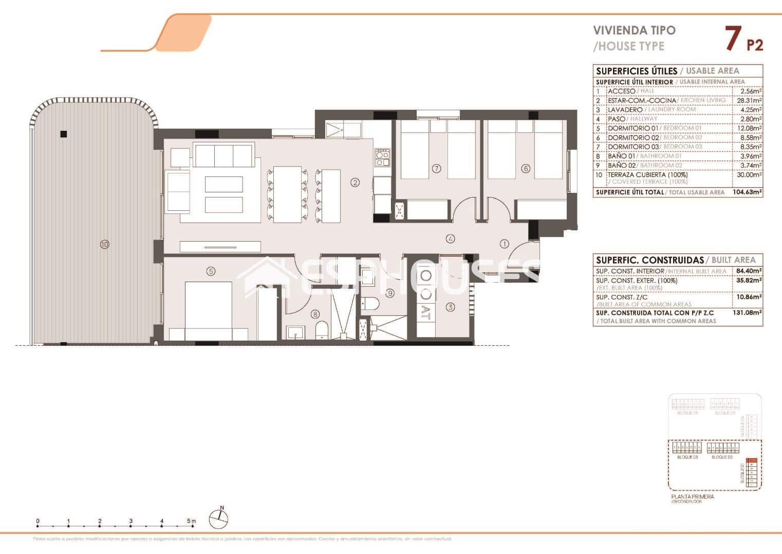 3 camera da letto Appartamento in vendita in Torrevieja con piscina garage - 355.000 € (Rif: 9462564)