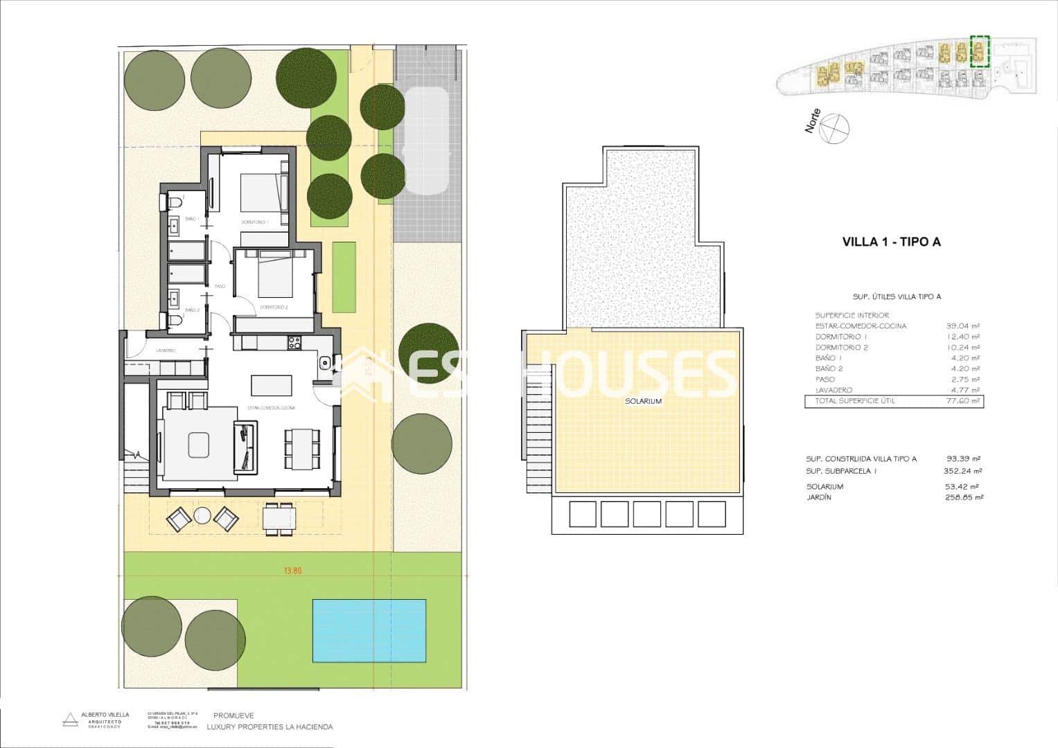 2 Zimmer Villa zu verkaufen in Fuente Alamo de Murcia mit Pool Garage - 279.900 € (Ref: 9462568)