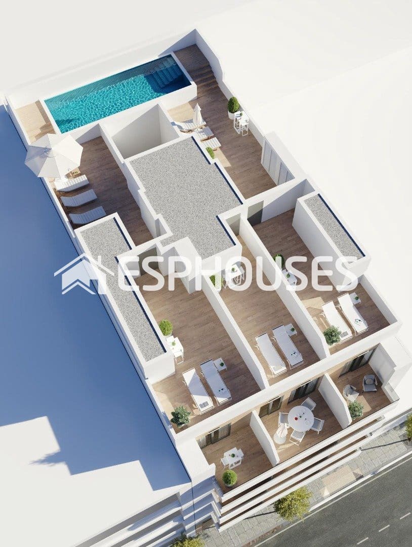 3 soverom Penthouse til salgs i Torrevieja med svømmebasseng - € 359 000 (Ref: 9571431)