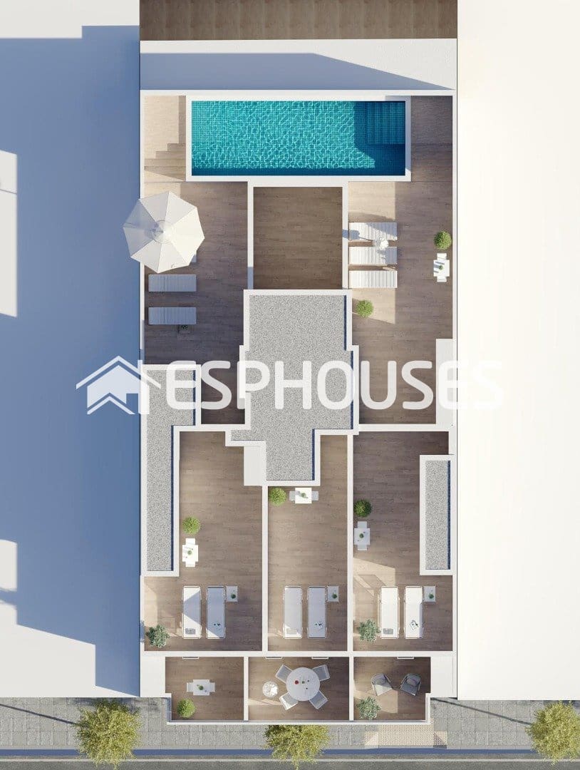 3 soverom Penthouse til salgs i Torrevieja med svømmebasseng - € 359 000 (Ref: 9571431)
