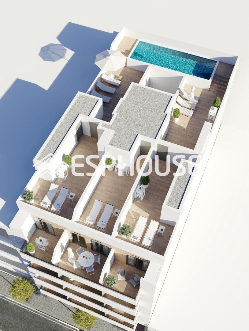 3 soverom Penthouse til salgs i Torrevieja med svømmebasseng - € 359 000 (Ref: 9571431)