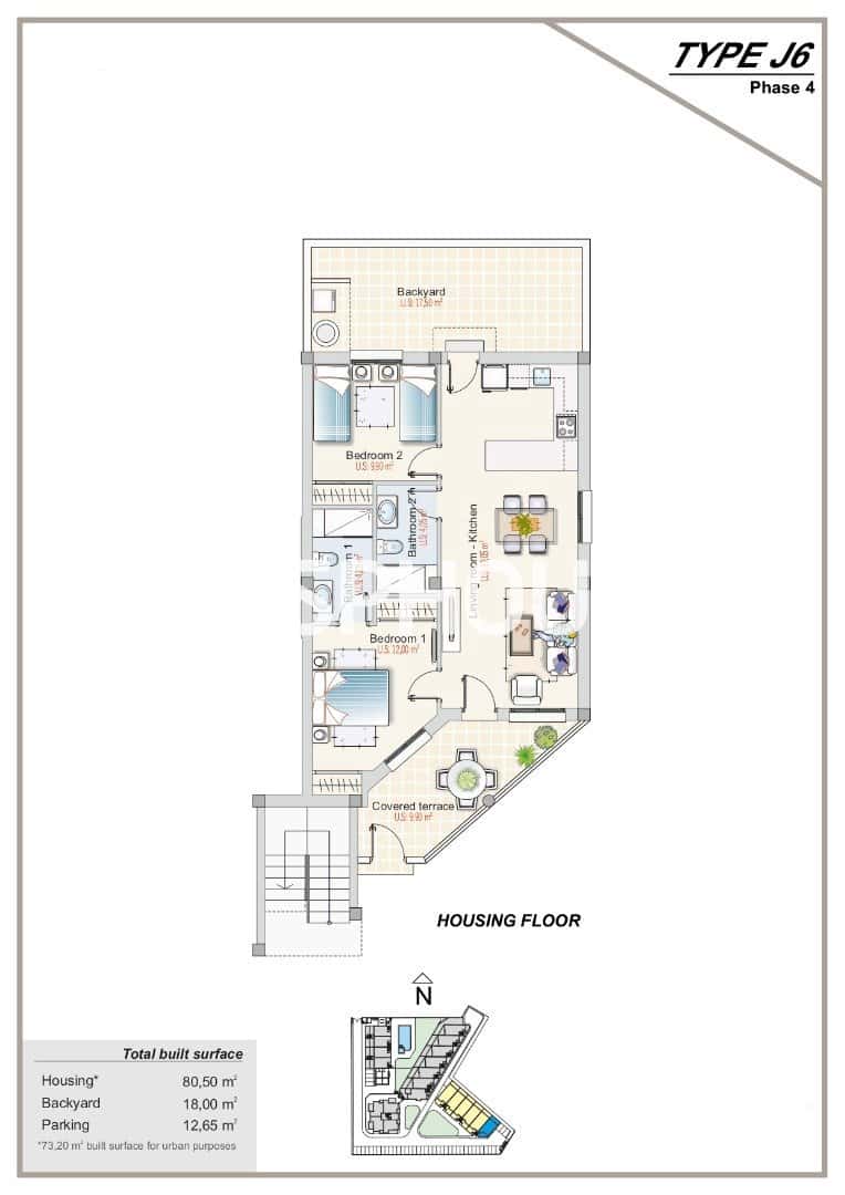 Apartamento de 2 habitaciones en Orihuela Costa en venta con piscina garaje - 260.000 € (Ref: 9611773)