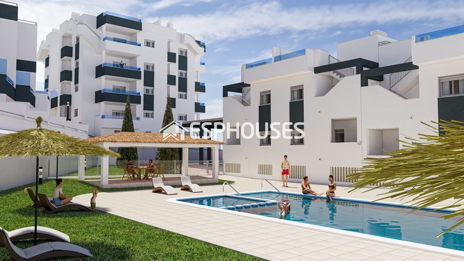 Apartamento de 2 habitaciones en Orihuela Costa en venta con piscina garaje - 260.000 € (Ref: 9611773)