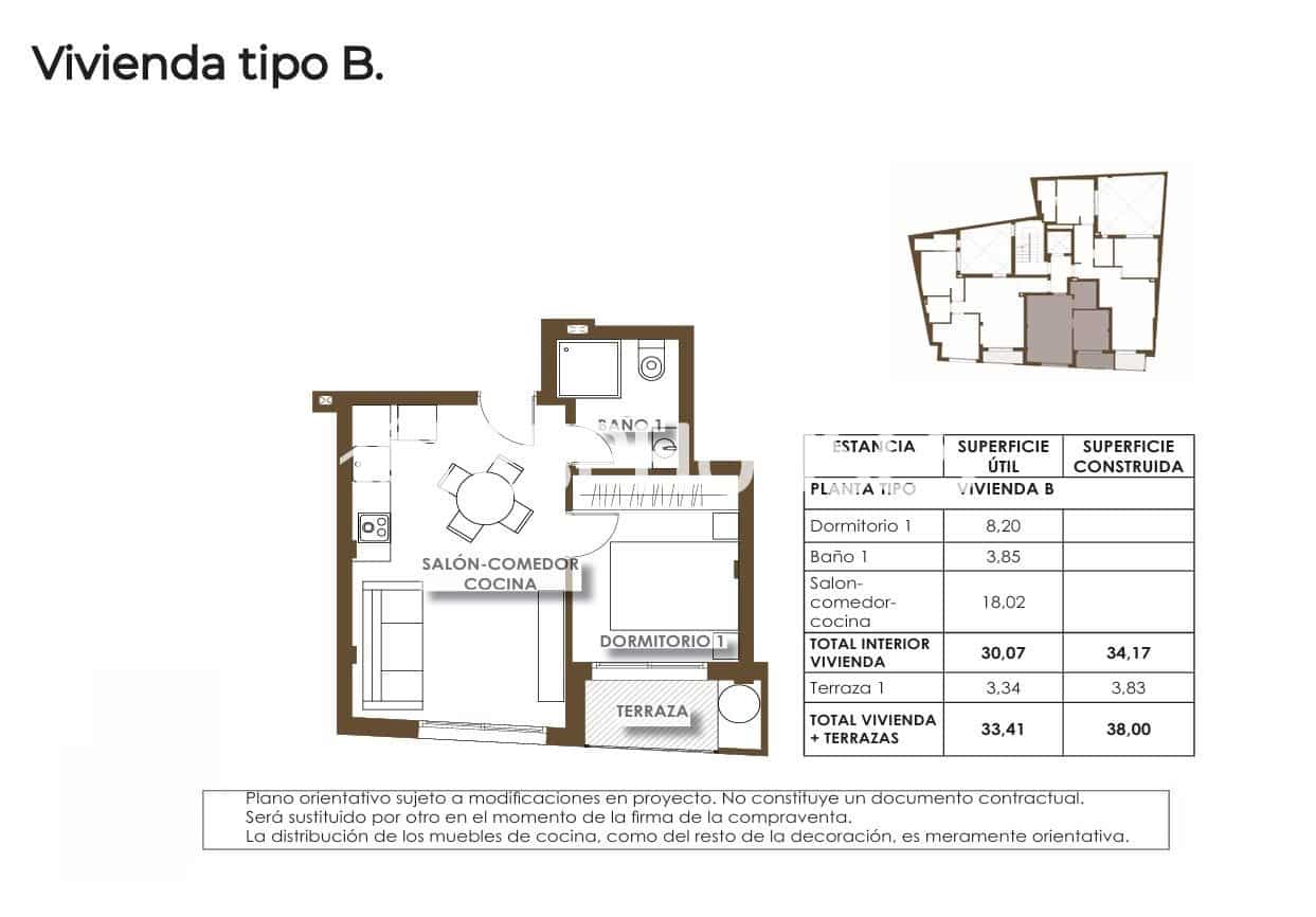 1 sypialnia Apartament na sprzedaż w Torrevieja z basenem - 226 000 € (Ref: 9611796)