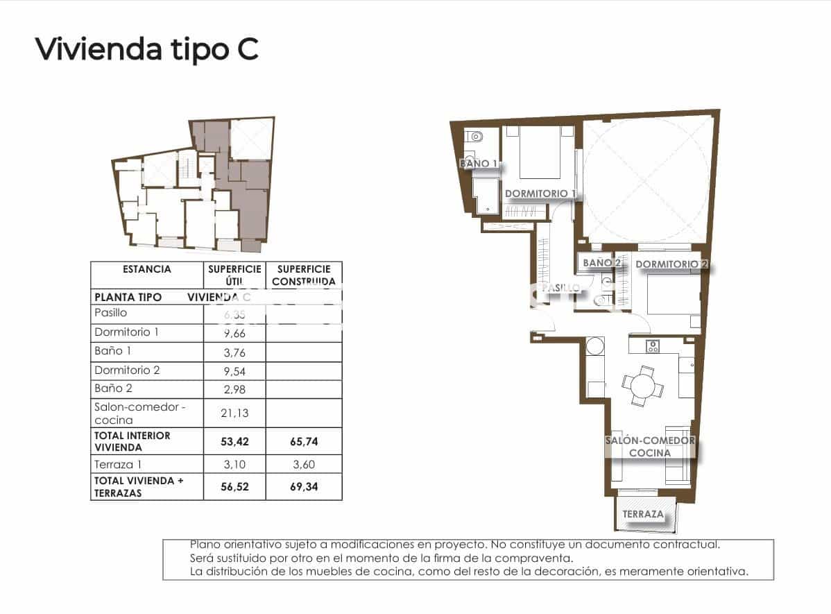 2 slaapkamer Appartement te koop in Torrevieja met zwembad - € 304.000 (Ref: 9611801)