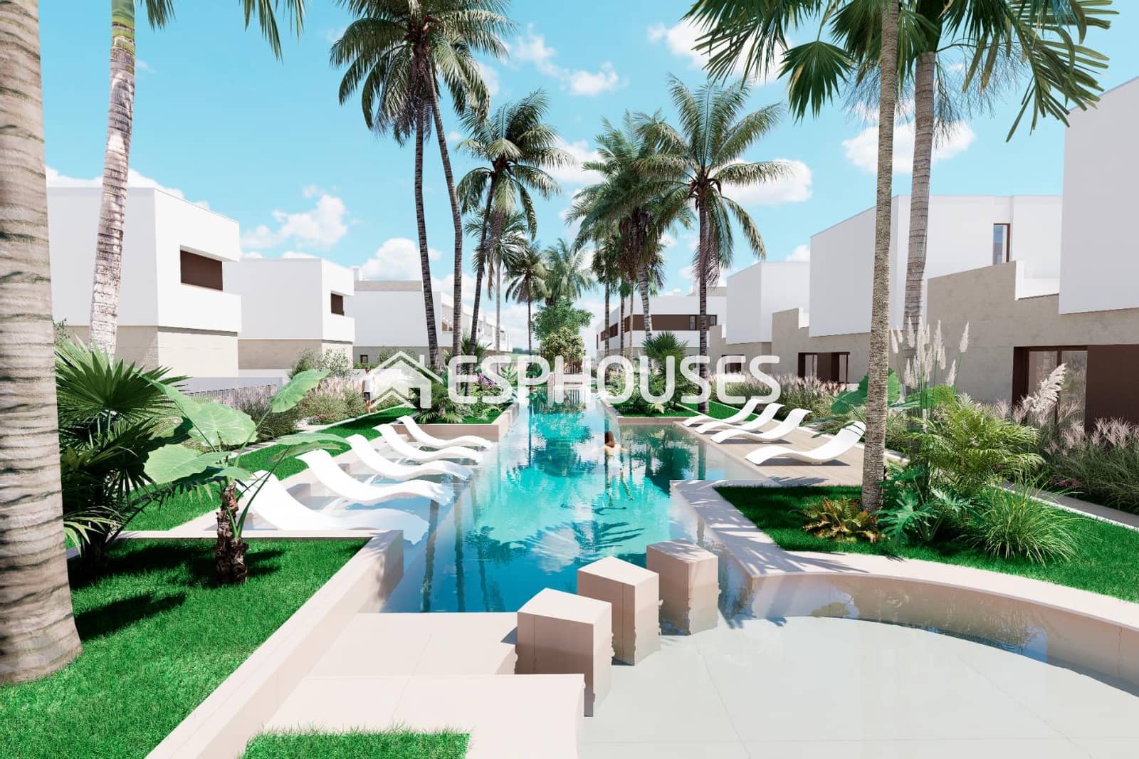 3 camera da letto Bungalow in vendita in Los Alcazares con piscina garage - 350.000 € (Rif: 9656350)