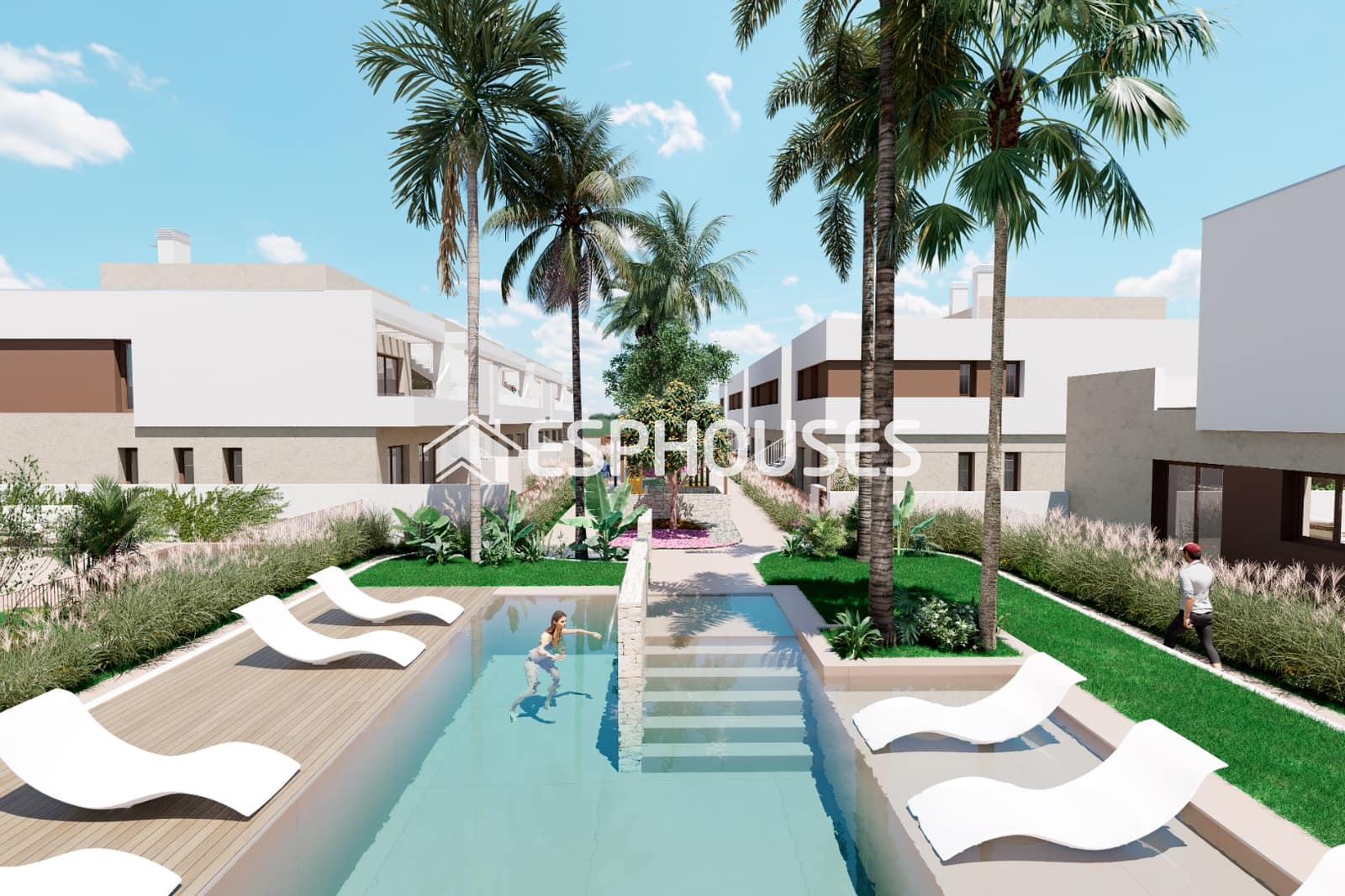 3 soveværelse Bungalow til salg i Los Alcazares med swimmingpool garage - € 320.000 (Ref: 9656351)