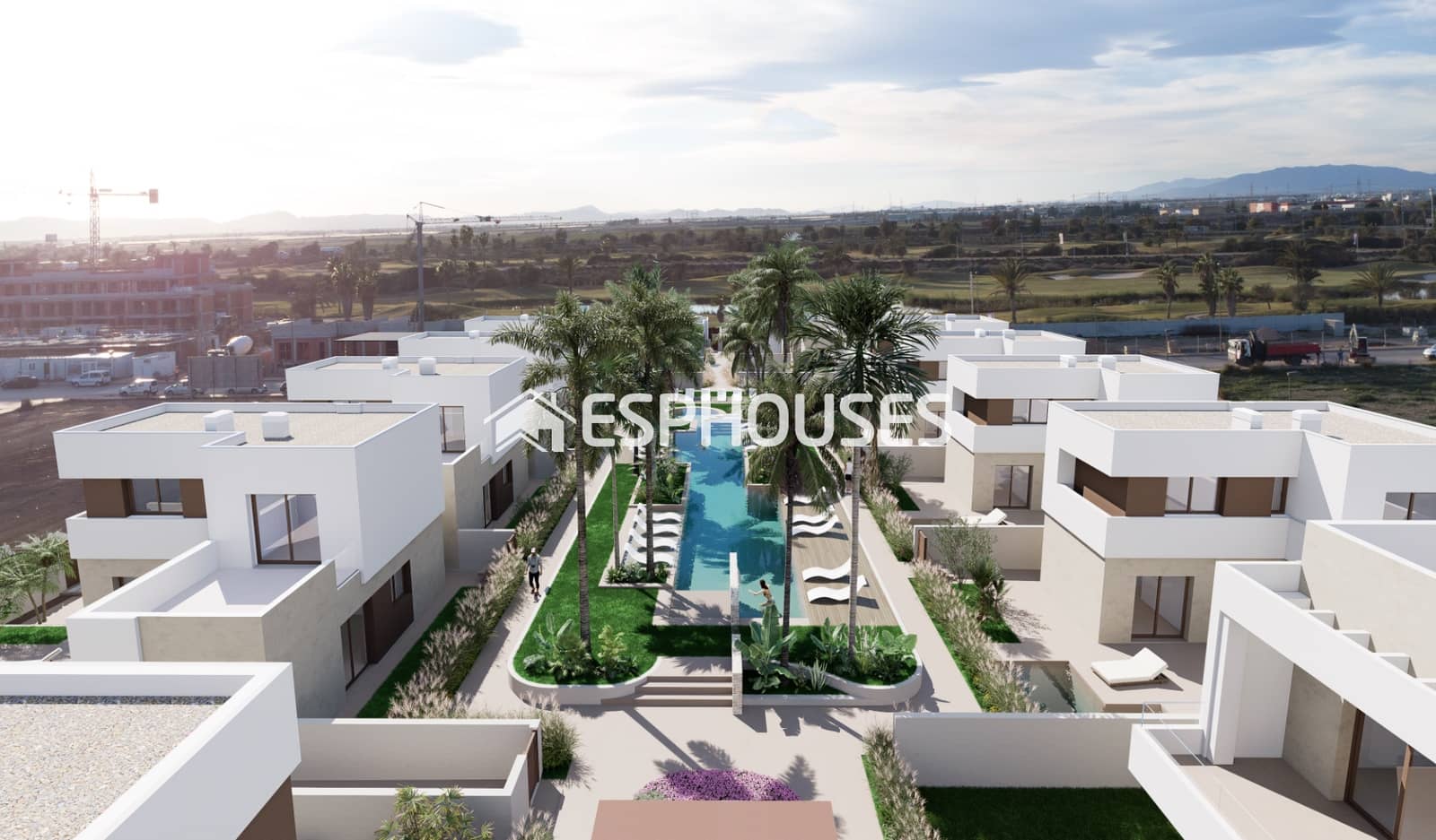 3 soveværelse Bungalow til salg i Los Alcazares med swimmingpool garage - € 320.000 (Ref: 9656351)