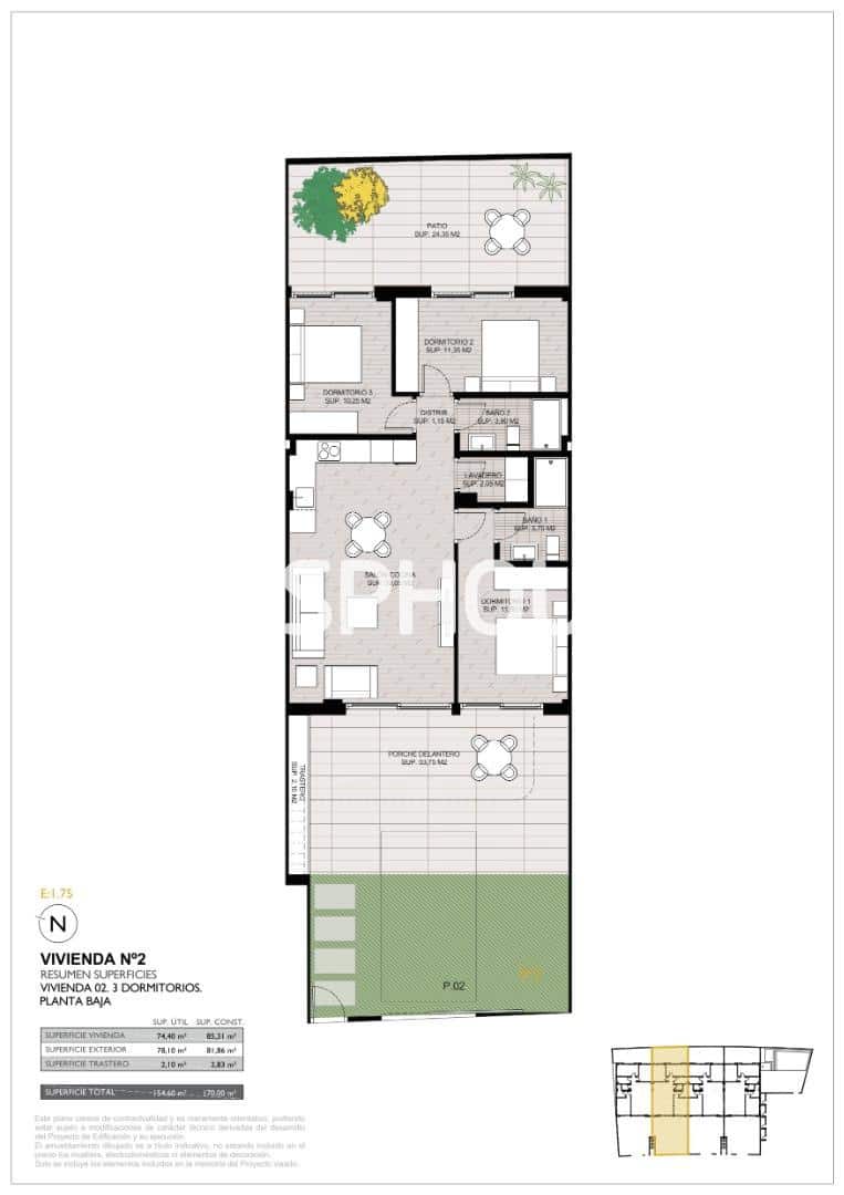 3 sypialnia Apartament na sprzedaż w San Pedro del Pinatar z basenem garażem - 339 900 € (Ref: 9677703)