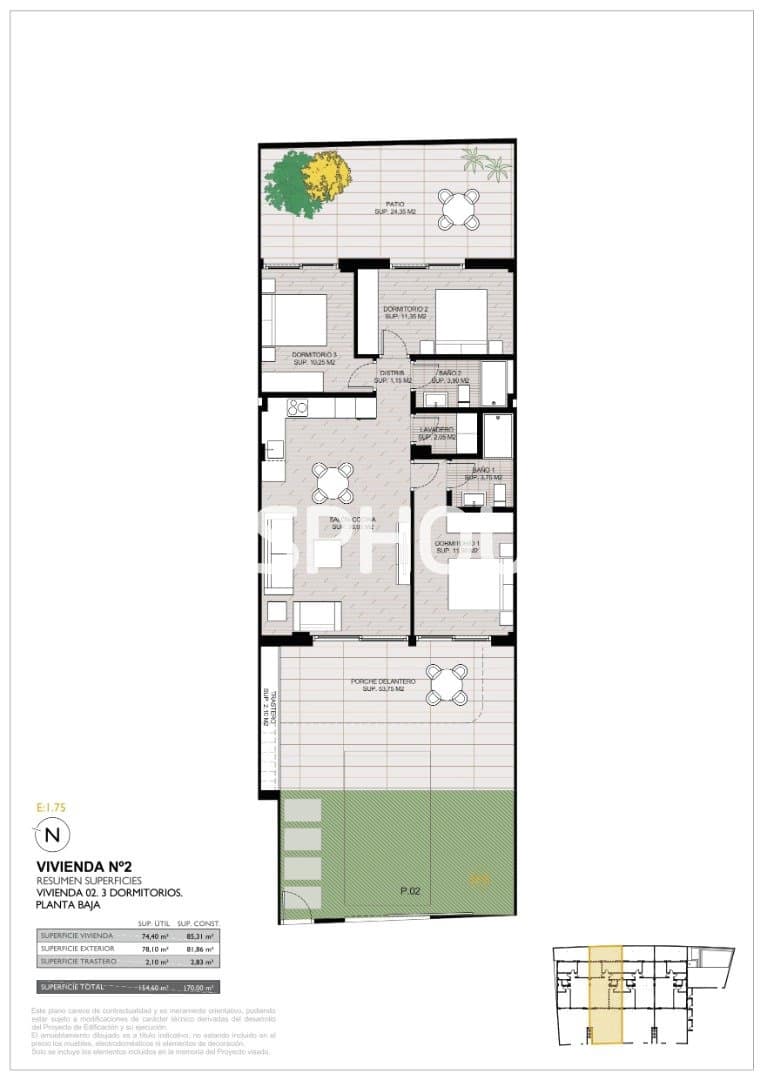 3 soveværelse Lejlighed til salg i San Pedro del Pinatar med swimmingpool garage - € 339.900 (Ref: 9677703)