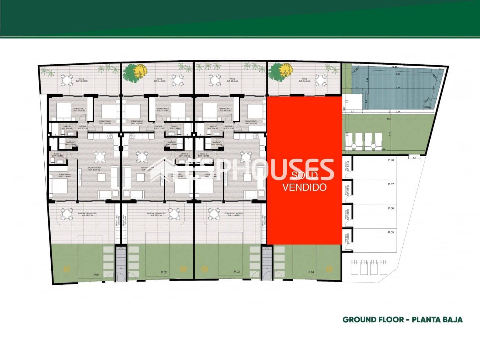 3 soveværelse Lejlighed til salg i San Pedro del Pinatar med swimmingpool garage - € 339.900 (Ref: 9677703)