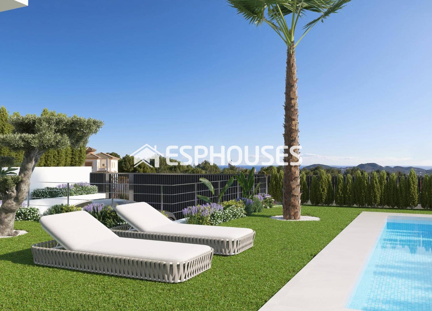 Chalet de 3 habitaciones en Finestrat en venta con piscina garaje - 915.000 € (Ref: 9677705)