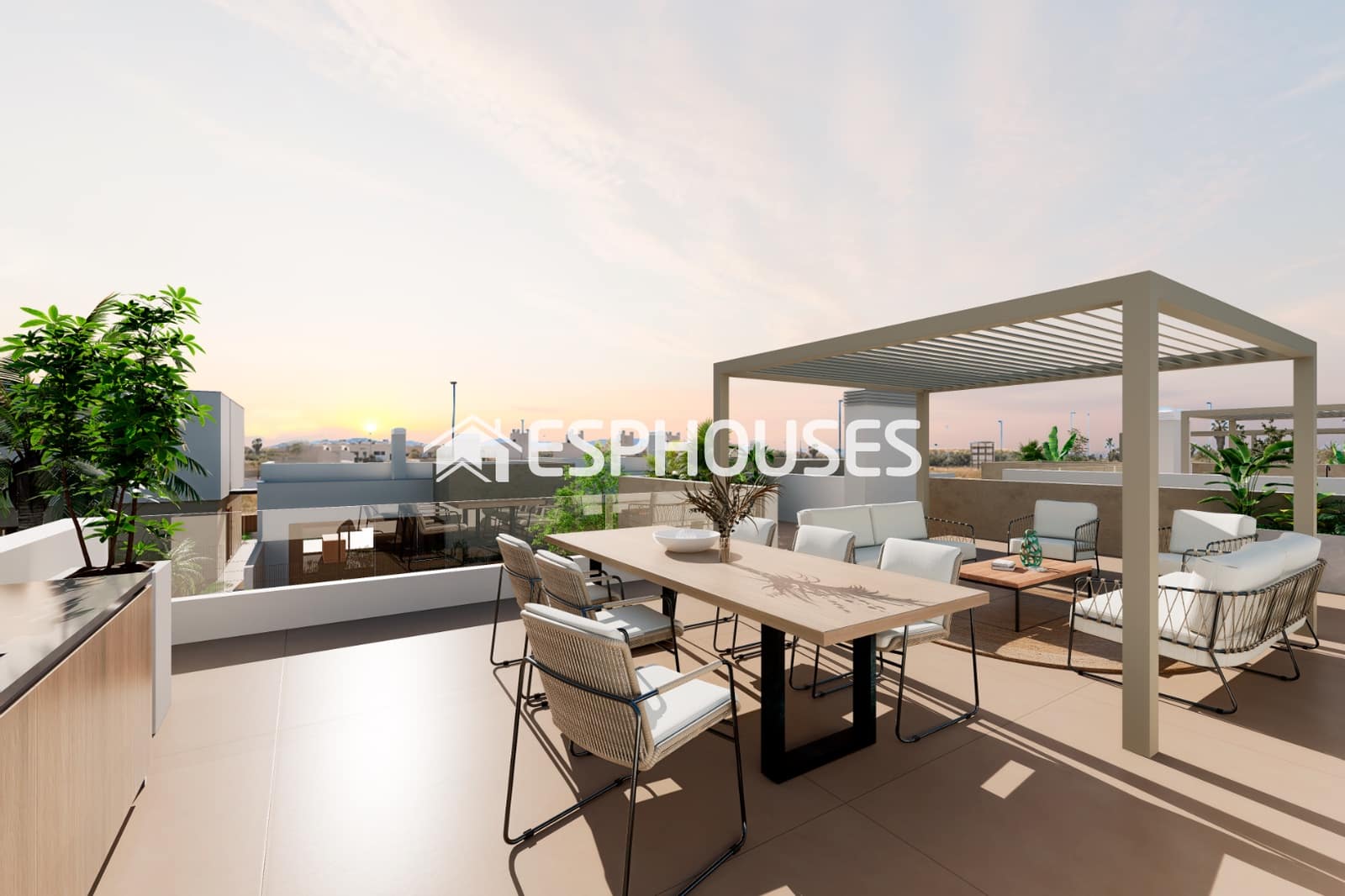 3 soveværelse Villa til salg i Los Alcazares med swimmingpool garage - € 489.000 (Ref: 9677708)