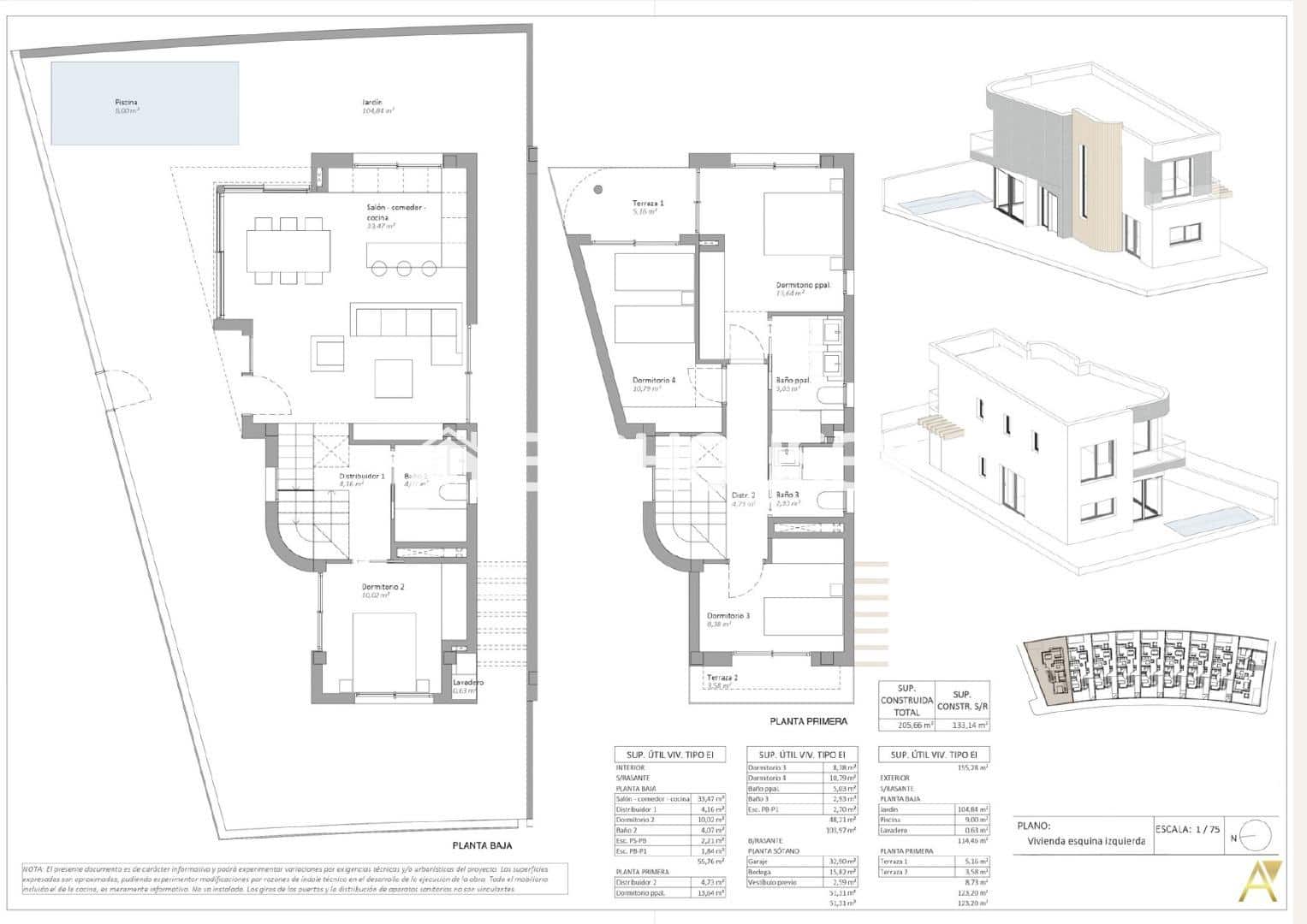 4 sypialnia Willa na sprzedaż w Aguilas z basenem garażem - 485 000 € (Ref: 9683187)
