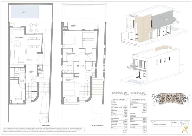 4 slaapkamer Villa te koop in El Hornillo, Aguilas met zwembad garage - € 399.000 (Ref: 9683189)