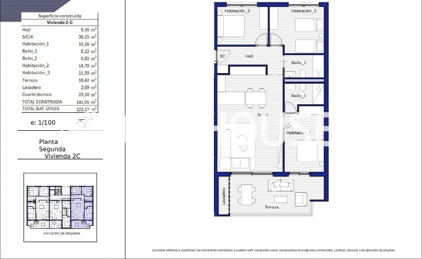 Apartamento de 3 habitaciones en La Villajoyosa / Vila Joiosa en venta con piscina garaje - 383.250 € (Ref: 9720286)