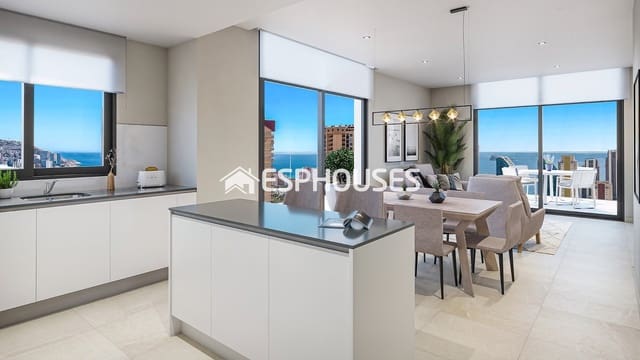 3 soverom Leilighet til salgs i Playa Poniente, Benidorm med svømmebasseng garasje - € 595 000 (Ref: 9720289)