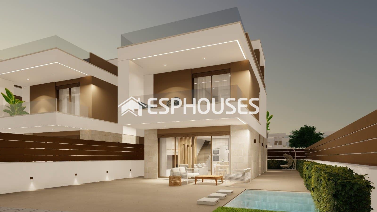 Chalet de 3 habitaciones en Pilar de la Horadada en venta con piscina garaje - 550.000 € (Ref: 9720290)