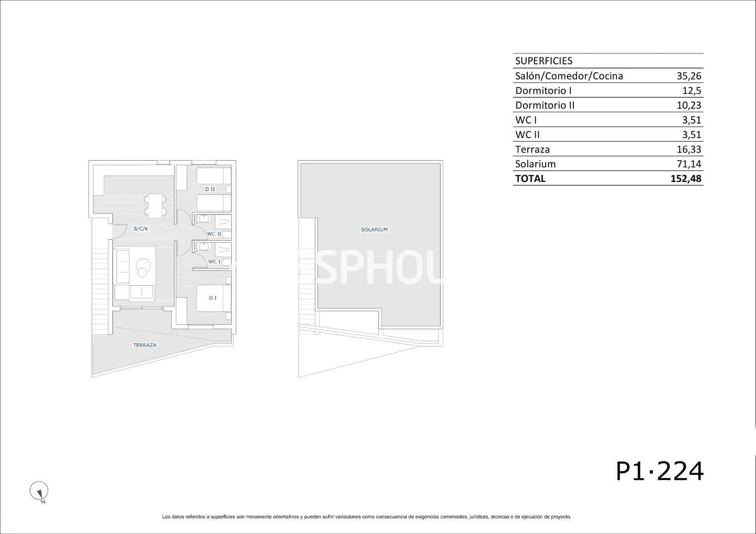 2 bedroom Penthouse for sale in San Miguel de Salinas with pool - € 254,900 (Ref: 9735854)