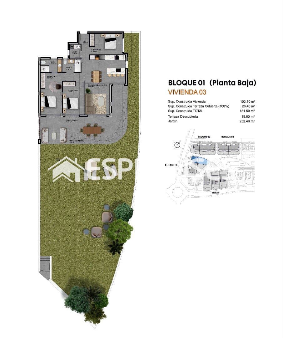 3 soverom Leilighet til salgs i Finestrat med svømmebasseng - € 499 500 (Ref: 9744199)