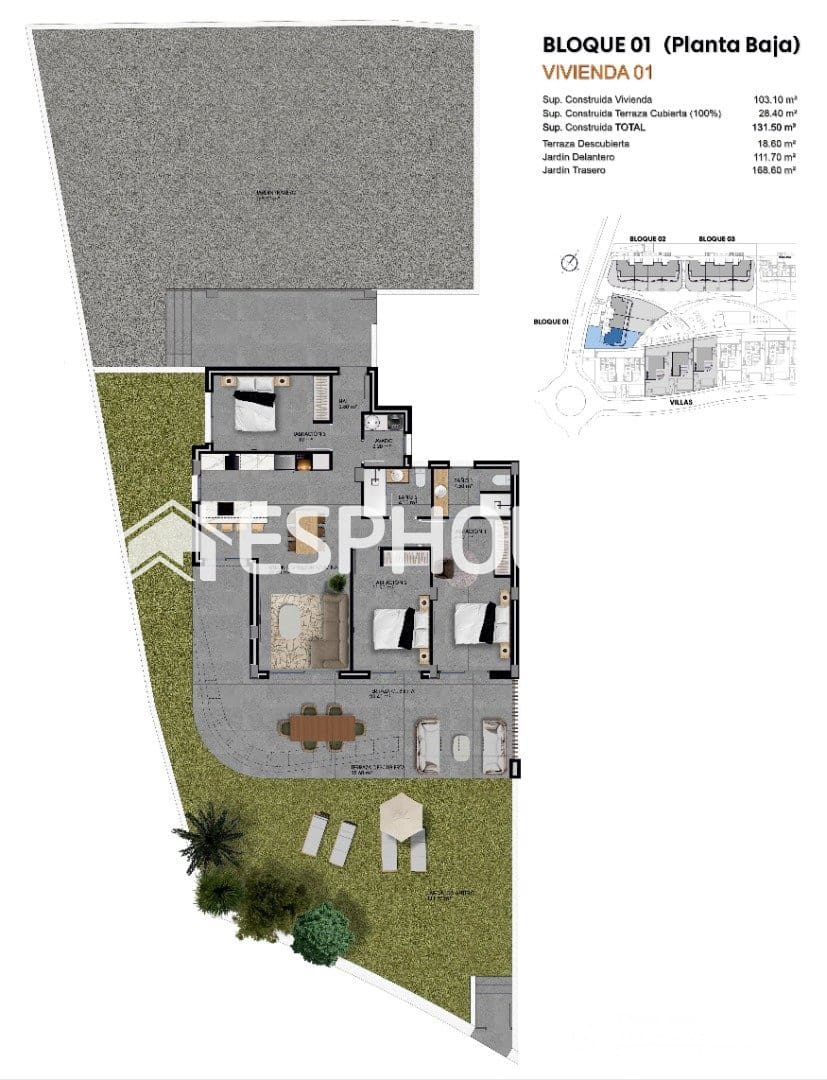 3 soverom Leilighet til salgs i Finestrat med svømmebasseng - € 499 500 (Ref: 9744200)