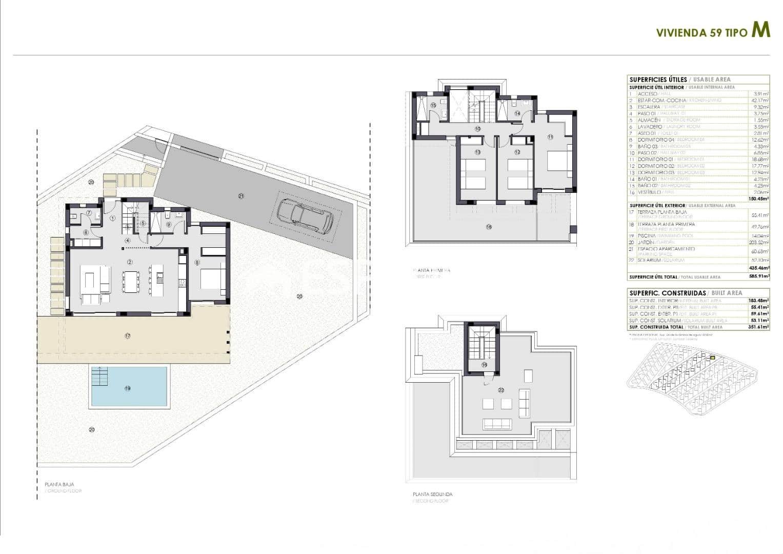 3 bedroom Villa for sale in Polop with pool garage - € 939,000 (Ref: 9773369)