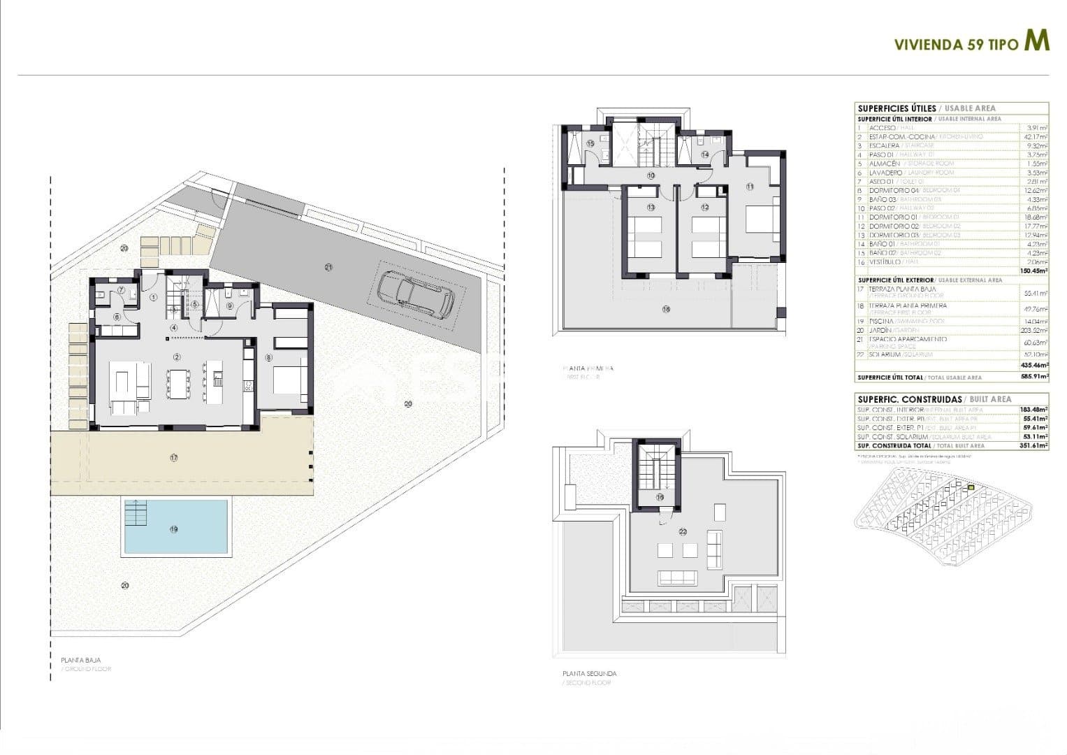 3 soveværelse Villa til salg i Polop med swimmingpool garage - € 939.000 (Ref: 9773369)