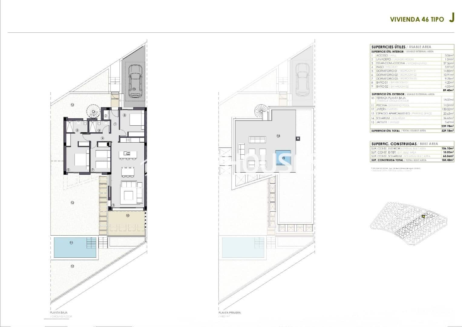 3 soveværelse Villa til salg i Polop med swimmingpool garage - € 514.400 (Ref: 9773373)