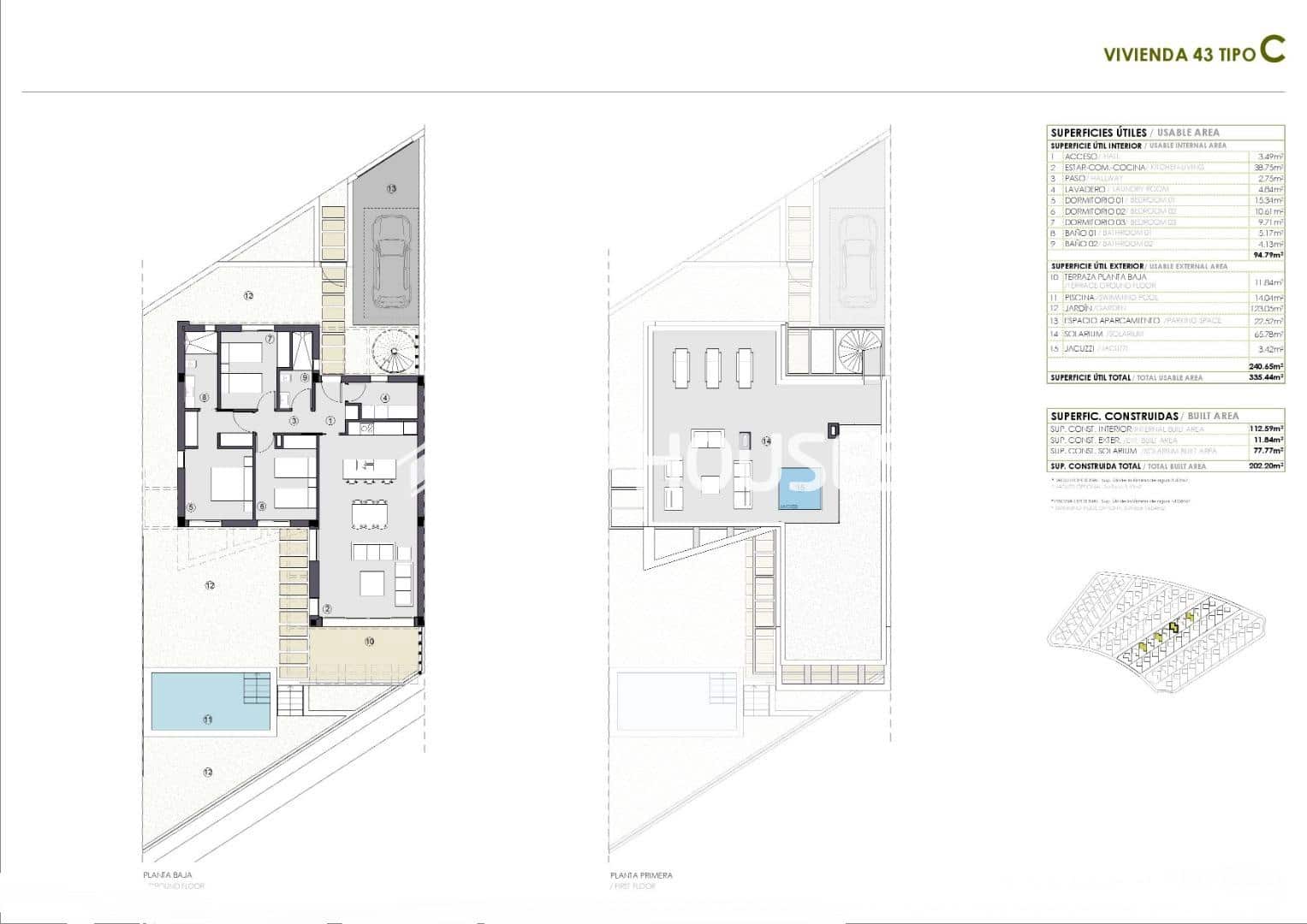 3 Zimmer Villa zu verkaufen in Polop mit Pool Garage - 548.700 € (Ref: 9773374)