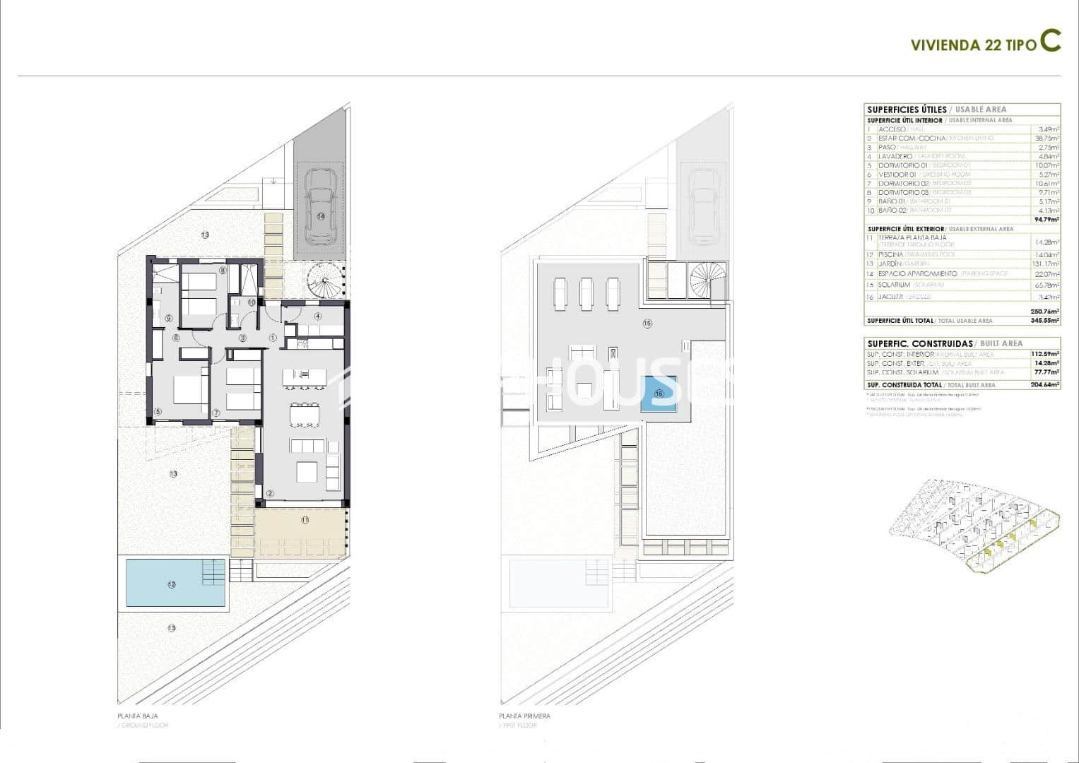 3 bedroom Villa for sale in Polop with pool garage - € 548,700 (Ref: 9773375)