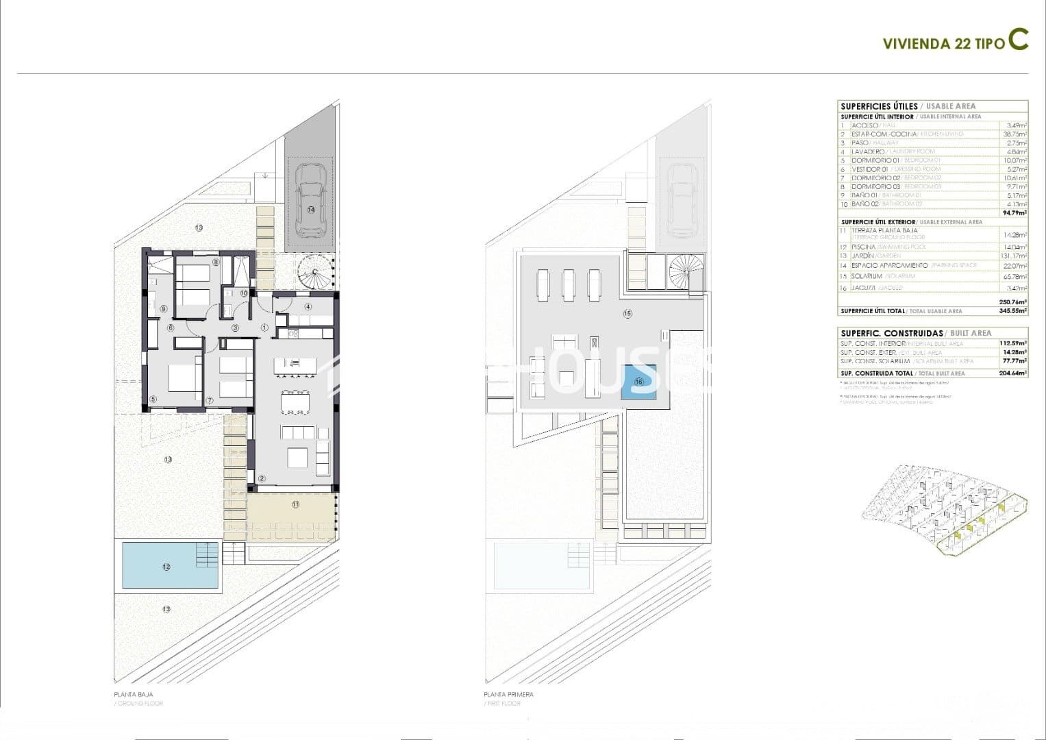 3 slaapkamer Villa te koop in Polop met zwembad garage - € 548.700 (Ref: 9773375)