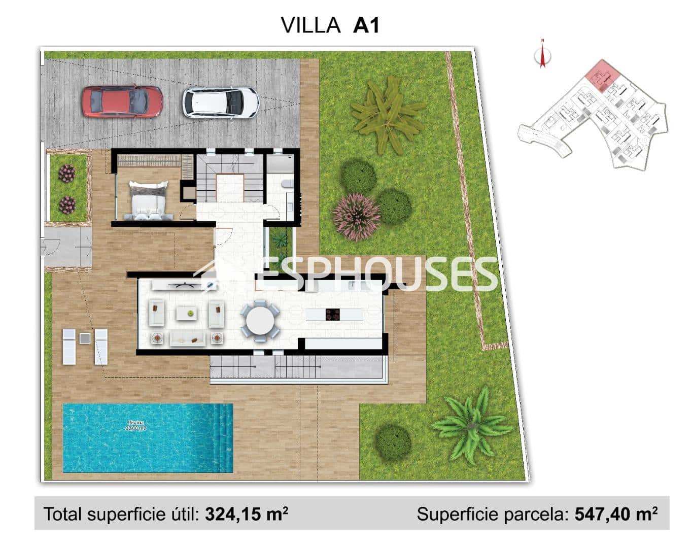 4 quarto Moradia para venda em La Nucia com piscina garagem - 1 190 000 € (Ref: 9773391)