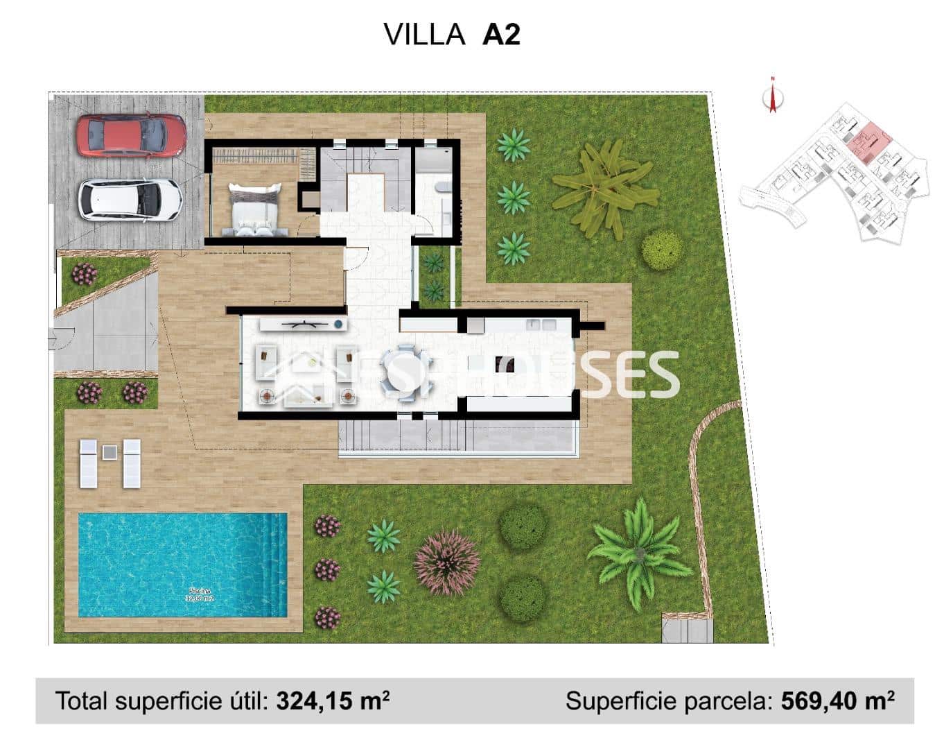 Chalet de 4 habitaciones en La Nucia en venta con piscina garaje - 1.190.000 € (Ref: 9773392)