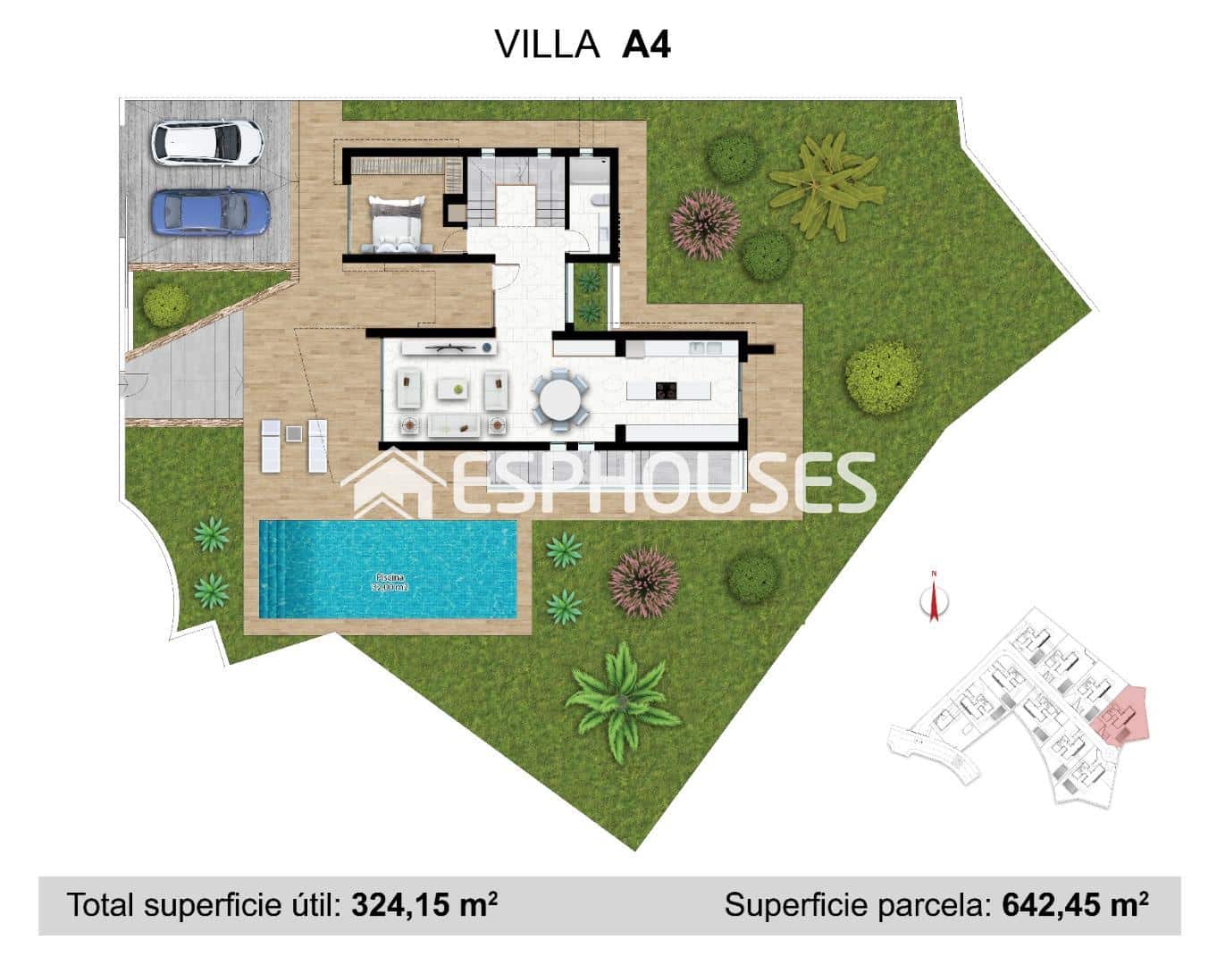4 quarto Moradia para venda em La Nucia com piscina garagem - 1 280 000 € (Ref: 9773394)