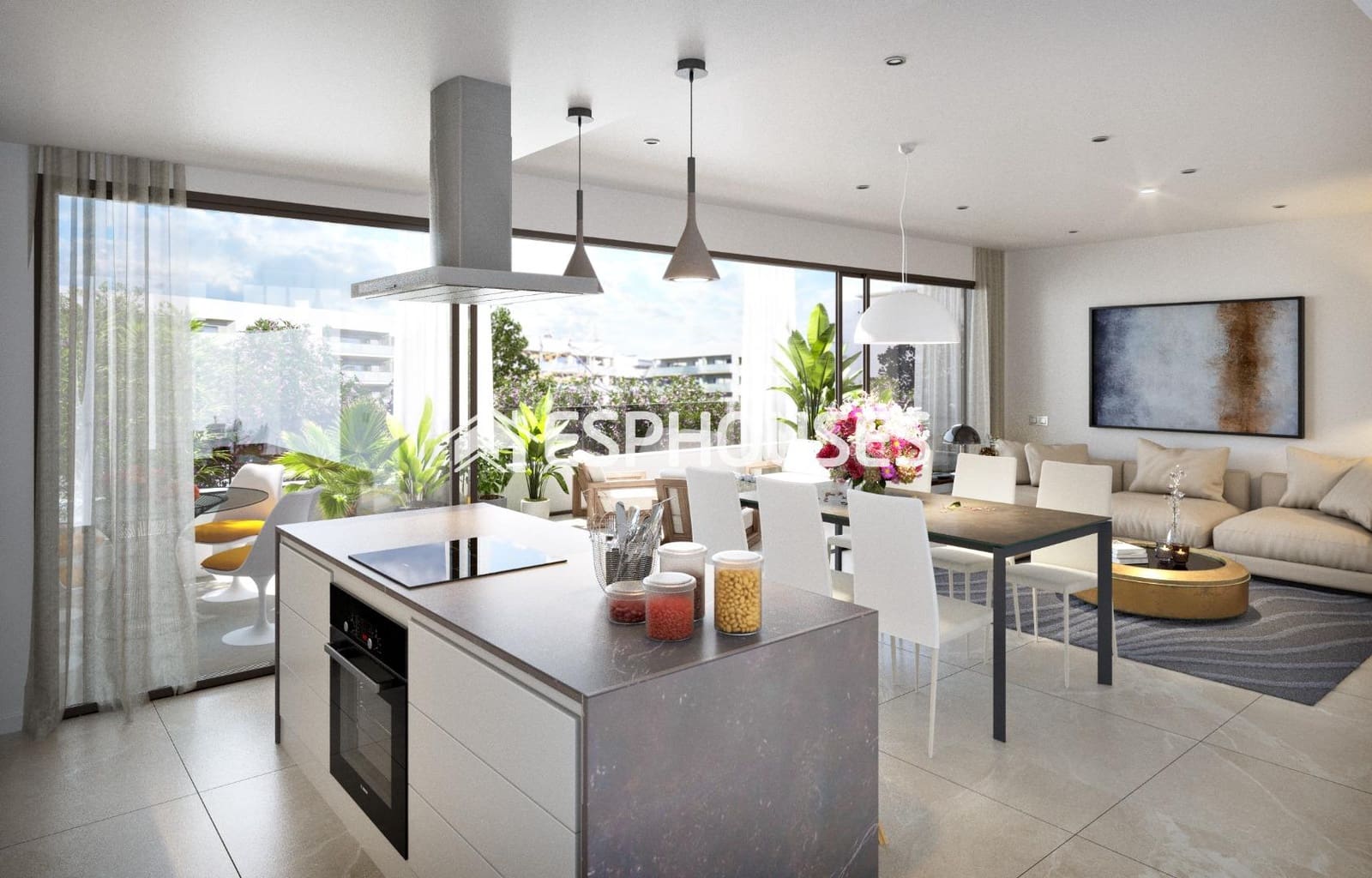 2 makuuhuone Huoneisto myytävänä paikassa San Juan de Alicante / Sant Joan d'Alacant mukana uima-altaan 
autotalli - 479 749 € (Ref: 9783385)