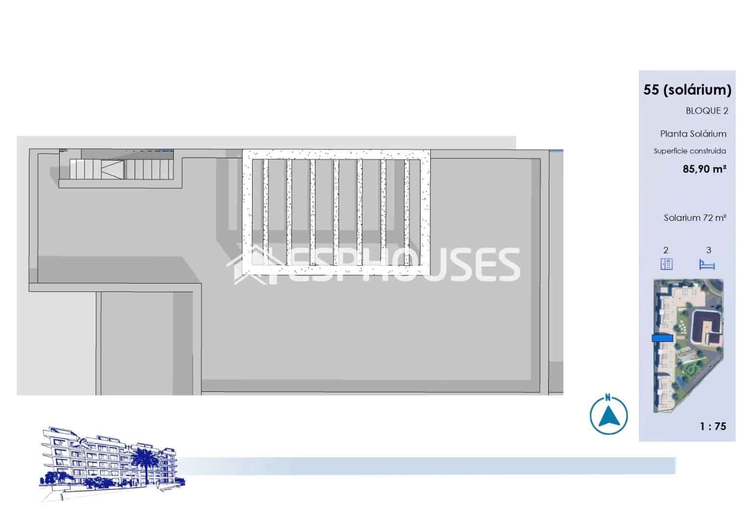 3 sypialnia Apartament na sprzedaż w Guardamar del Segura z basenem garażem - 395 000 € (Ref: 9802690)