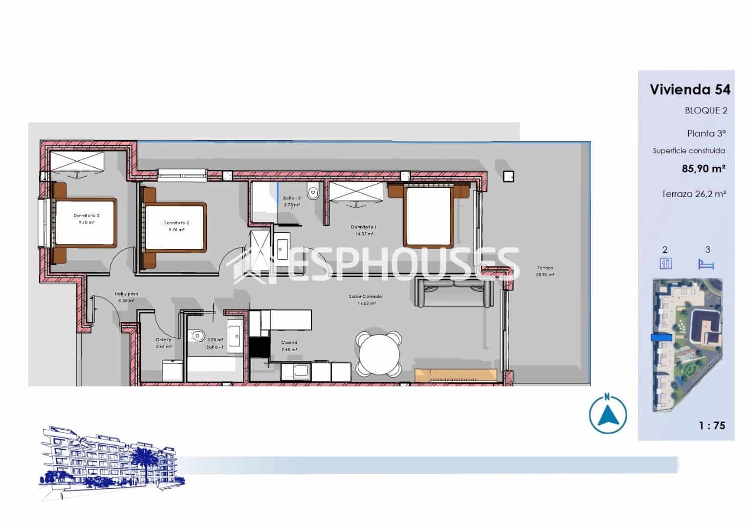 3 sypialnia Apartament na sprzedaż w El Raso z basenem garażem - 332 000 € (Ref: 9802692)
