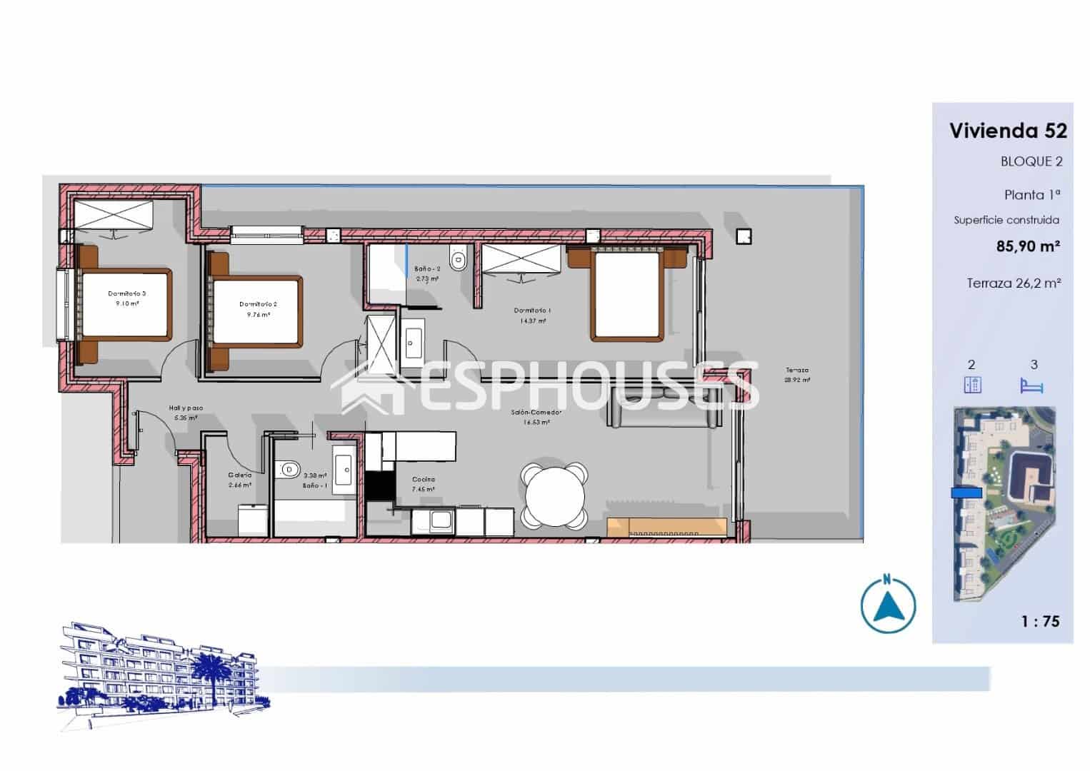 3 soverom Leilighet til salgs i El Raso med svømmebasseng garasje - € 315 000 (Ref: 9802694)