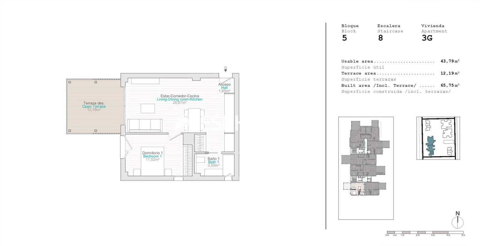 1 makuuhuone Huoneisto myytävänä paikassa El Vergel / Verger mukana uima-altaan 
autotalli - 245 000 € (Ref: 9802700)