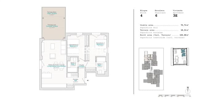 2 quarto Apartamento para venda em El Vergel / Verger com piscina garagem - 352 000 € (Ref: 9802704)