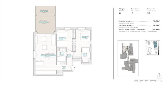 2 soveværelse Lejlighed til salg i El Vergel / Verger med swimmingpool garage - € 352.000 (Ref: 9802704)