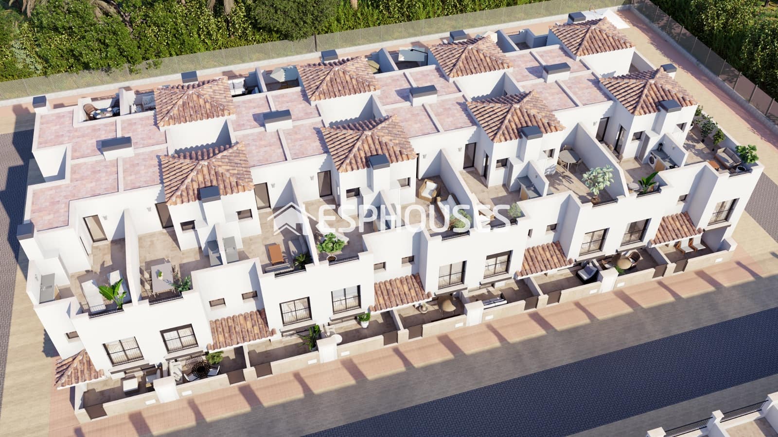 3 sypialnia Dom blizniak na sprzedaż w Torre-Pacheco z basenem garażem - 219 900 € (Ref: 9846707)