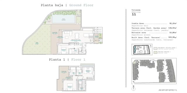 3 soverom Bungalow til salgs i El Vergel / Verger med svømmebasseng garasje - € 515 000 (Ref: 9846708)
