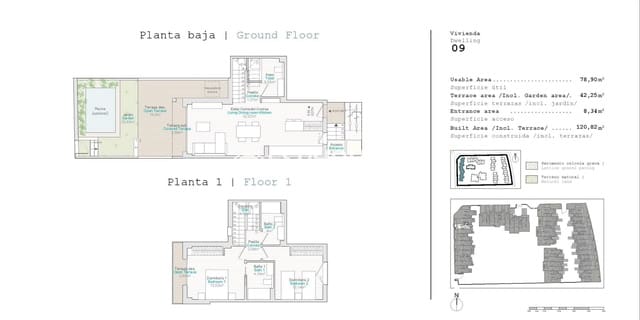 Bungalow de 2 habitaciones en El Vergel / Verger en venta con piscina garaje - 375.000 € (Ref: 9846709)