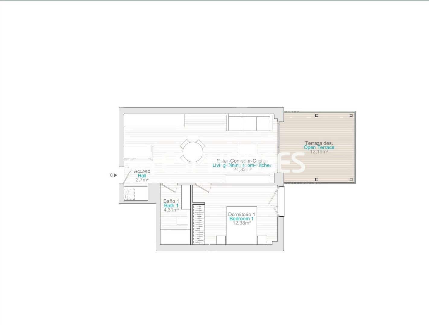 1 bedroom Apartment for sale in El Vergel / Verger with pool garage - € 260,000 (Ref: 9846711)