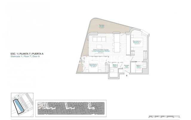 2 sypialnia Apartament na sprzedaż w Platja Vila Joiosa - Platja de Torres, La Villajoyosa / Vila Joiosa z basenem garażem - 370 000 € (Ref: 9846715)