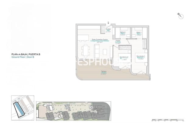 2 slaapkamer Appartement te koop in Platja Vila Joiosa - Platja de Torres, La Villajoyosa / Vila Joiosa met zwembad garage - € 338.000 (Ref: 9846722)