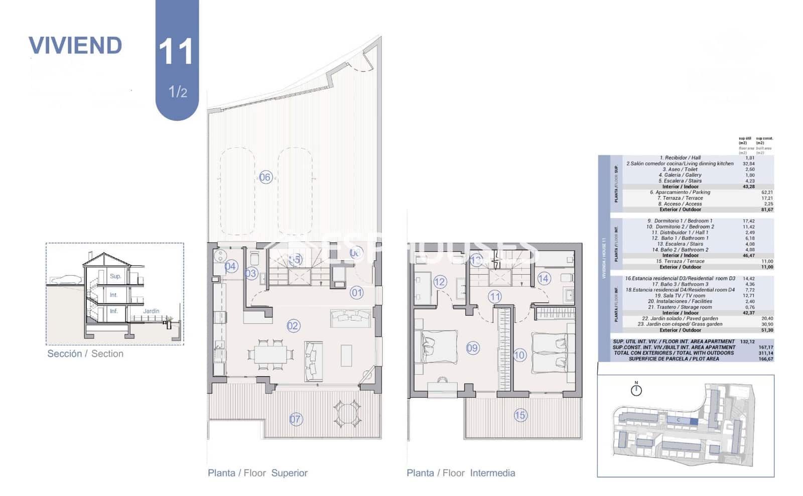 4 soveværelse Bungalow til salg i La Nucia med swimmingpool garage - € 566.000 (Ref: 9846727)