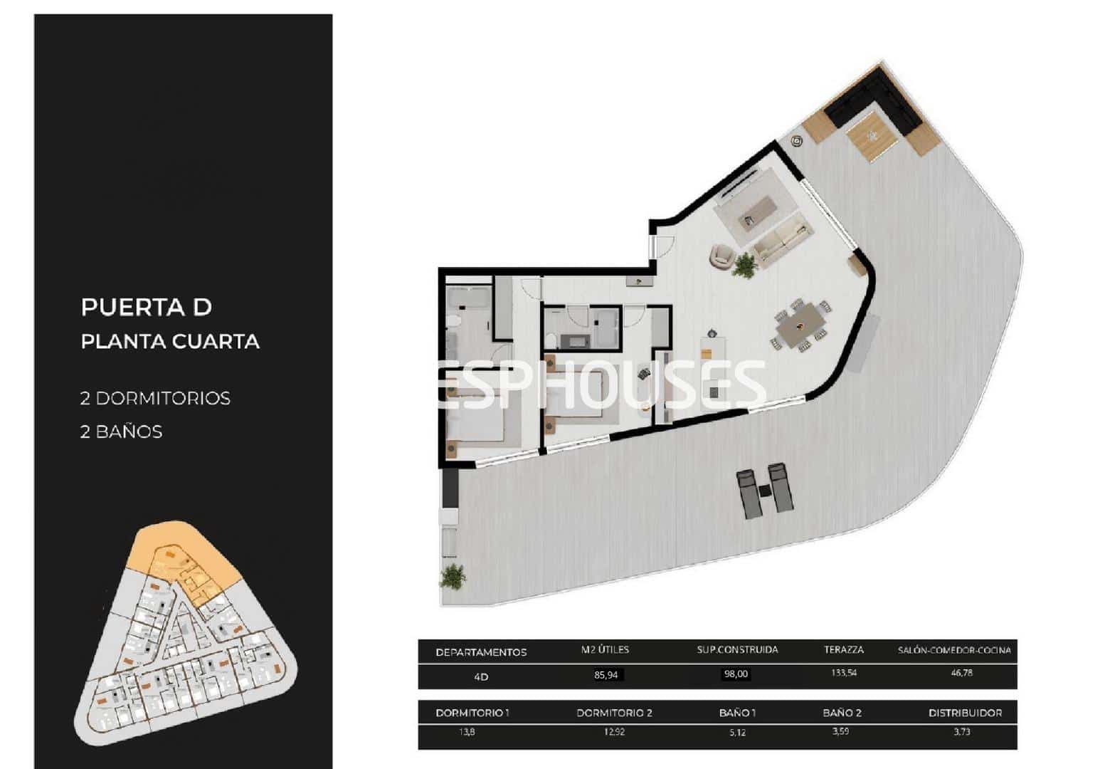 2 slaapkamer Appartement te koop in Calpe / Calp met zwembad garage - € 828.835 (Ref: 9846733)
