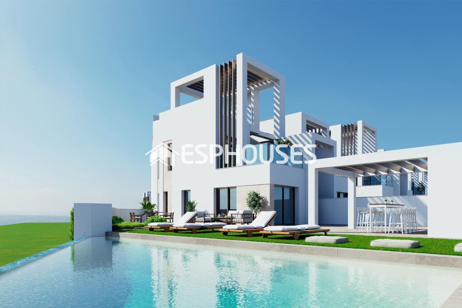 3 chambre Bungalow à vendre à Los Alcazares avec piscine garage - 630 000 € (Ref: 9846742)